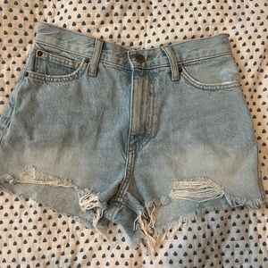 BDG jean shorts light blue